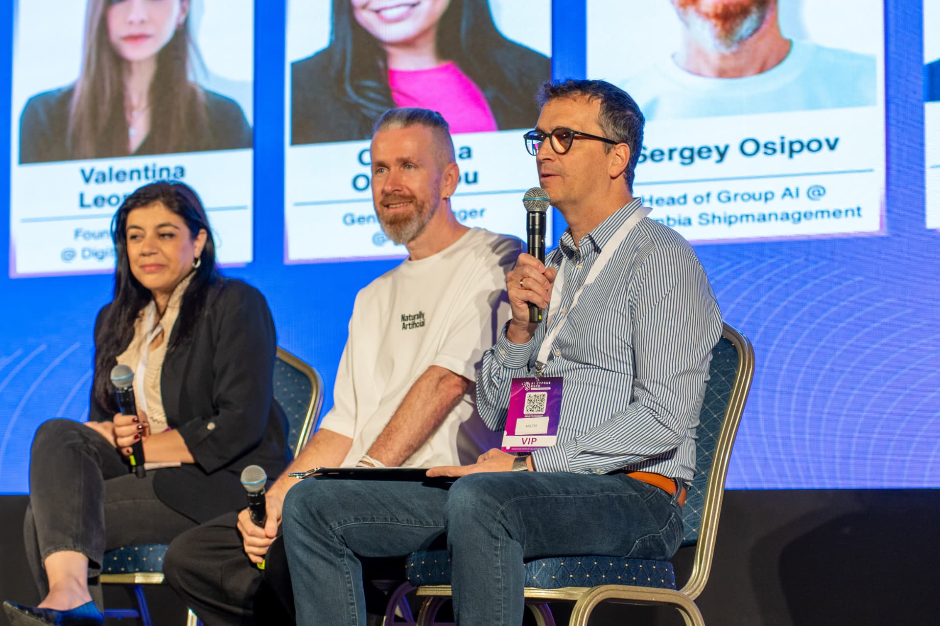Experts speaking during a panel discussion
